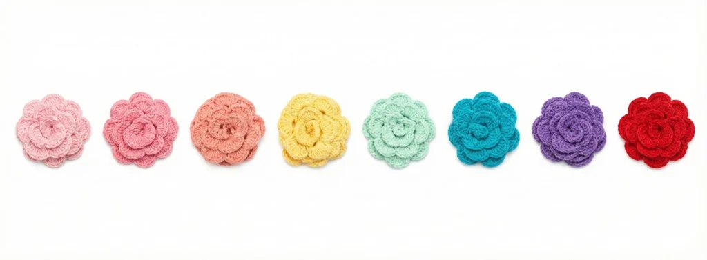 Flores de crochet de Punto en calma Flores de crochet de Punto en calma